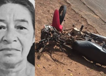 Colisão entre carro e moto deixa idosa morta e filho ferido em Presidente Figueiredo