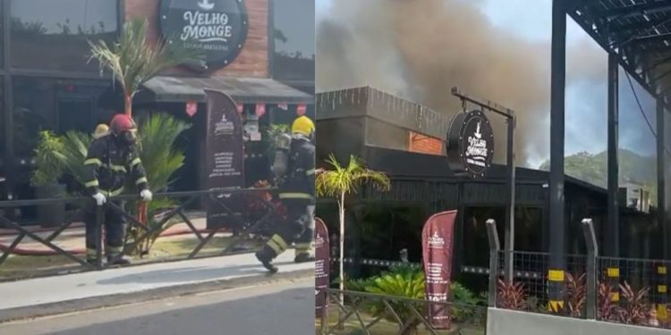 Vídeo: Restaurante no Parque Dez sofre prejuízos após incêndio iniciado na cozinha