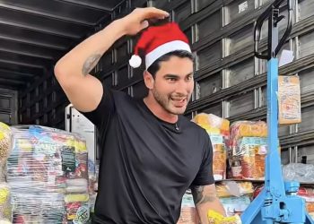 Matheus Garcia participa de entrega de cestas natalinas aos colaboradores da GBR