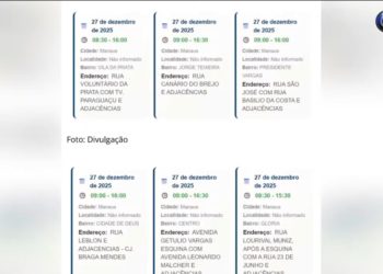 Seis bairros ficarão sem energia neste sábado em Manaus