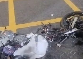 Irresponsável – Na contramão, acertou em cheio motociclista que teve ferimentos graves