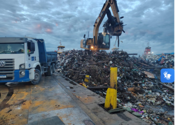 Prefeitura fecha 2025 com mais de 3,4 mil toneladas de resíduo retiradas da Orla do Rio Negro