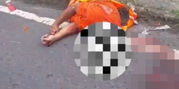 VÍDEO FORTE-Morreu com a cabeça esmagada em acidente com moto e caminhão