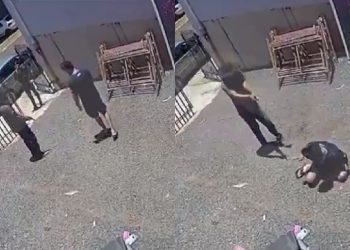 Vídeo mostra pai matando o ex-genro após saber que a filha apanhava