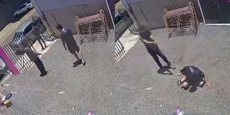 Vídeo mostra pai matando o ex-genro após saber que a filha apanhava