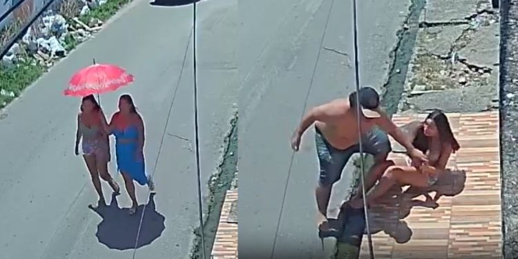 Vídeo: Armado com faca, homem rende mãe e filha de forma violenta no Novo Aleixo