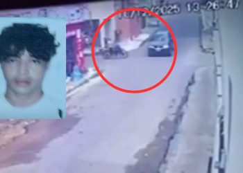 Vídeo: Motociclista é atingido por carro e morre durante trajeto no Ouro Verde