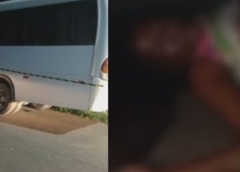 Vídeo forte: com sinais de est*pr0, ‘Formiga’ é achada morta embaixo de um micro-ônibus no AM