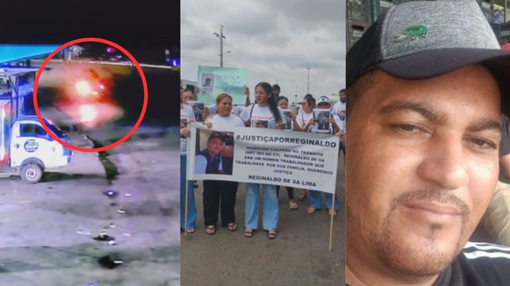 Veja momento que feirante é atropelado e morto por viatura da Força Tática em Manaus