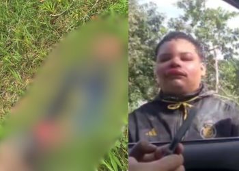 População se junta, espanca jovem assaltante e deixa corpo jogado em barranco em Manaus