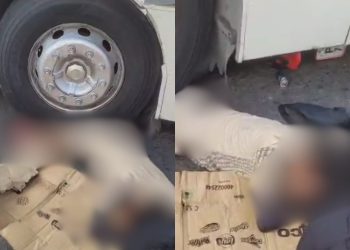 Vídeo forte: Pernas de motociclistas são esmagadas por ônibus no Novo Israel