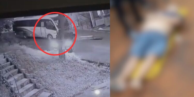 Veja o momento da colisão entre carro e micro-ônibus que matou idoso de 67 anos em Manaus