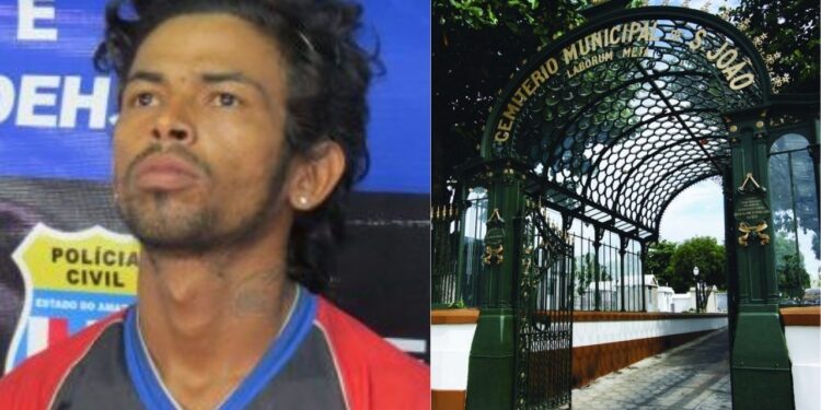 Com velas pretas e ossos, homem é preso em cemitério de Manaus durante possível ritual