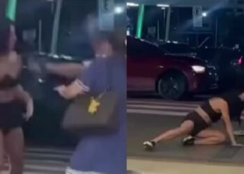 Vídeo mostra briga entre duas mulheres na saída de shopping em Manaus: “Vagabund4”