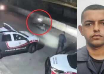 Soldado da PM morre após ser atingido por quatro motos que desrespeitaram ordem de parada