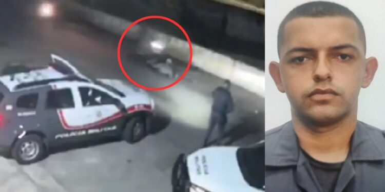Soldado da PM morre após ser atingido por quatro motos que desrespeitaram ordem de parada