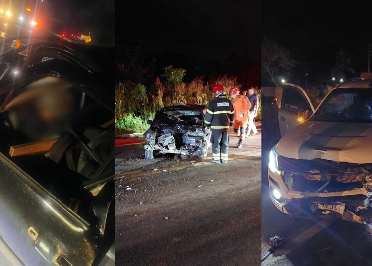 Na BR-174, motorista realiza ultrapassagem, bate em S10 e morre