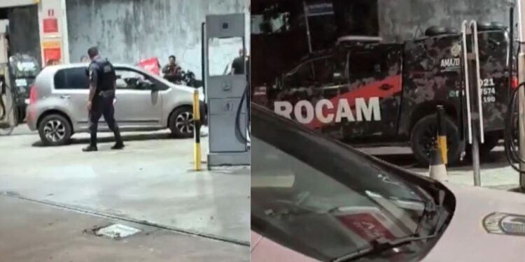 Baleado em assalto, motorista de app consegue dirigir até posto e pedir socorro em Manaus