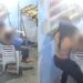 Vídeo forte mostra mulher desprevenida sendo esfaqueada com criança no colo