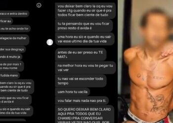 "Medida protetiva não salva ninguém": Vaza prints de homem fazendo ameaças a ex no AM