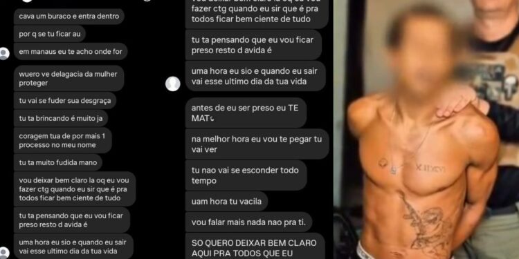 "Medida protetiva não salva ninguém": Vaza prints de homem fazendo ameaças a ex no AM
