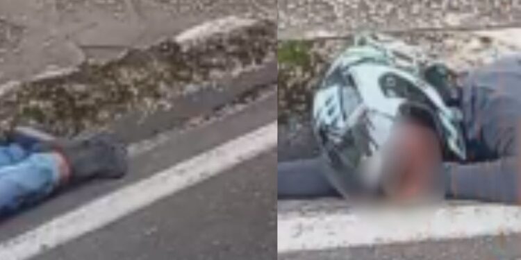 Motociclista fica ferida após bater em carro e cair na Darcy Vargas