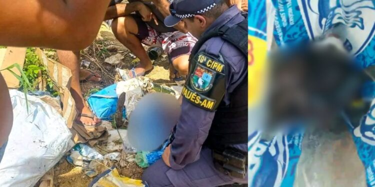 Crueldade: Recém-nascida é encontrada dentro de saco em lixão no interior do Amazonas