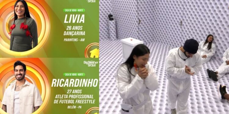 Lívia e Ricardinho disputam última chance de entrar no BBB 26 na dinâmica do Quarto Branco