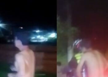 Após ser pego roubando, homem é obrigado a correr nu por Manacapuru: "Vag4bund0"