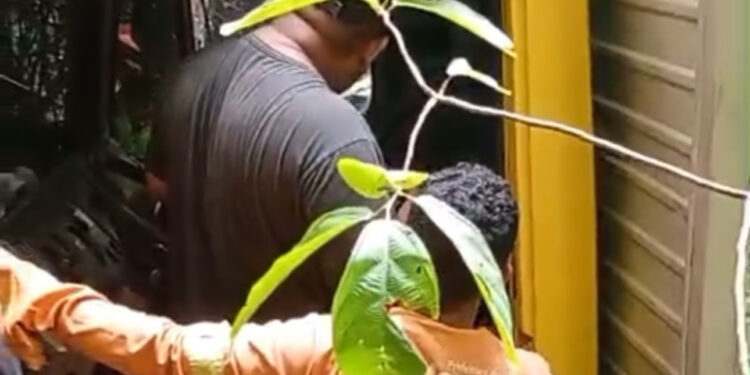 Motorista sobrevive após caminhão cair em ribanceira na Reserva Ducke. VÍDEO