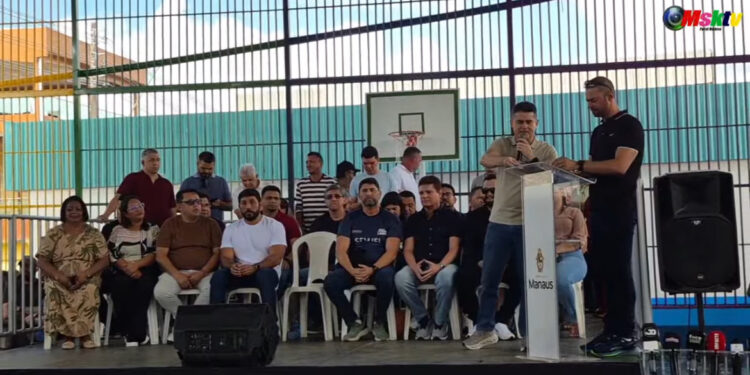 Inauguração do ginásio poliesportivo Menino Theylor