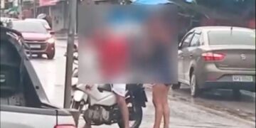 Crueldade na Compensa é filmada – Esposo arremessa companheira de carro em movimento após discussão