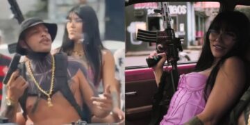 Antes de ser morta por vigilante, Alana gravou clip ostentando armas em Manaus; veja