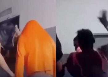 "Vag4bund4gem tua": Mãe dá tapas no filho preso por roubo de celulares; veja o vídeo