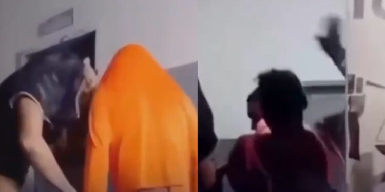 "Vag4bund4gem tua": Mãe dá tapas no filho preso por roubo de celulares; veja o vídeo