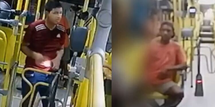 Procurados: Dupla assalta linha 602 na avenida Getúlio Vargas e leva celular e renda de cobradora