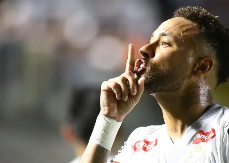 Neymar faz chover com 2 gols no Vasco