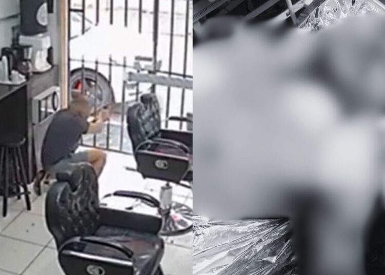 Durante corte de cabelo, policial frustra assalto a Porsche e mata bandido