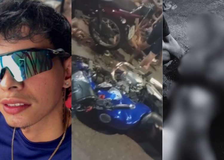 Vídeo: Dando ‘grau’, jovem bate em outra moto e morre em Manaus