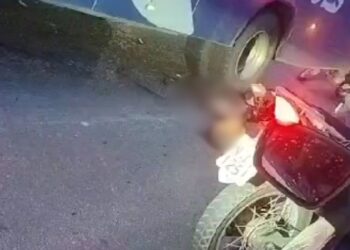 Após colidir com ônibus, motociclista fica ferido no Jorge Teixeira