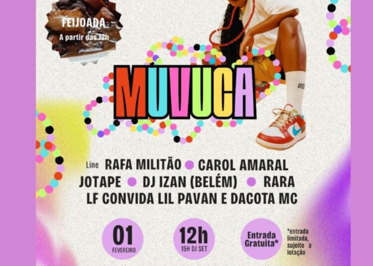 Neste domingo, Muvuca chega à 4ª edição com clima de Carnaval no Centro de Manaus