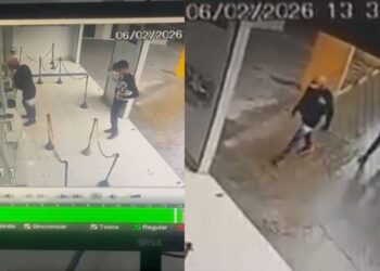 Vídeo mostra momento em que dois homens explodem casa lotérica em Manaus