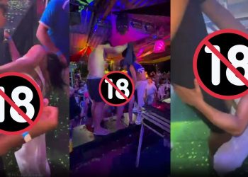 Festa em flutuante vira 'p*t4ri4' com mulher dançando com dois homens em Manaus