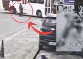 Veja: Em cruzamento no Nova Cidade, motociclista colide contra ônibus e morre