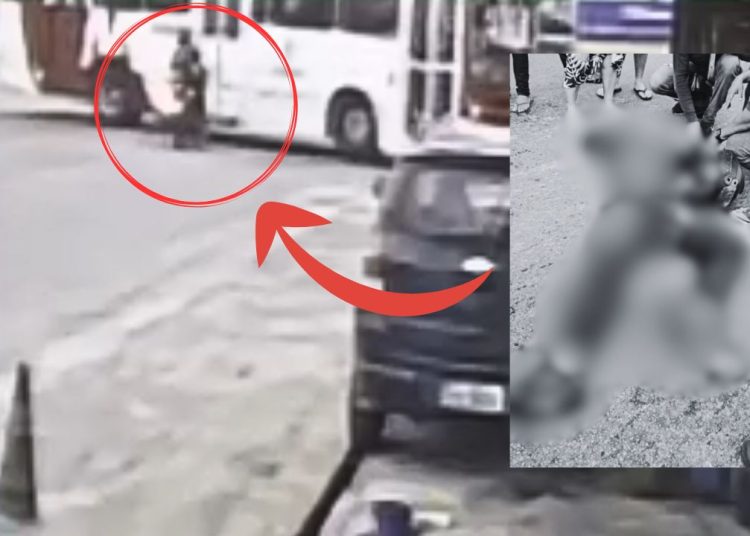 Veja: Em cruzamento no Nova Cidade, motociclista colide contra ônibus e morre
