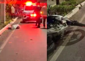 Sem capacete, motociclista tenta ultrapassagem, perde controle e morre no Distrito