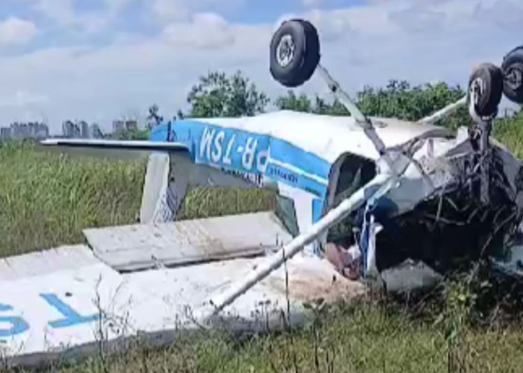 Avião cai após decolagem no aeroclube e deixa vítima fatal em Manaus