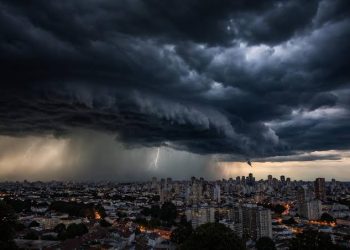 Tempestades violentas previstas para hoje e segunda-feira