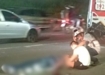 Em Manaus, motociclista morre após ser atingido por caçamba na avenida das Torres