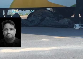 Ao chegar no trabalho, homem é atingido por moto e morre embaixo de micro-ônibus no Distrito